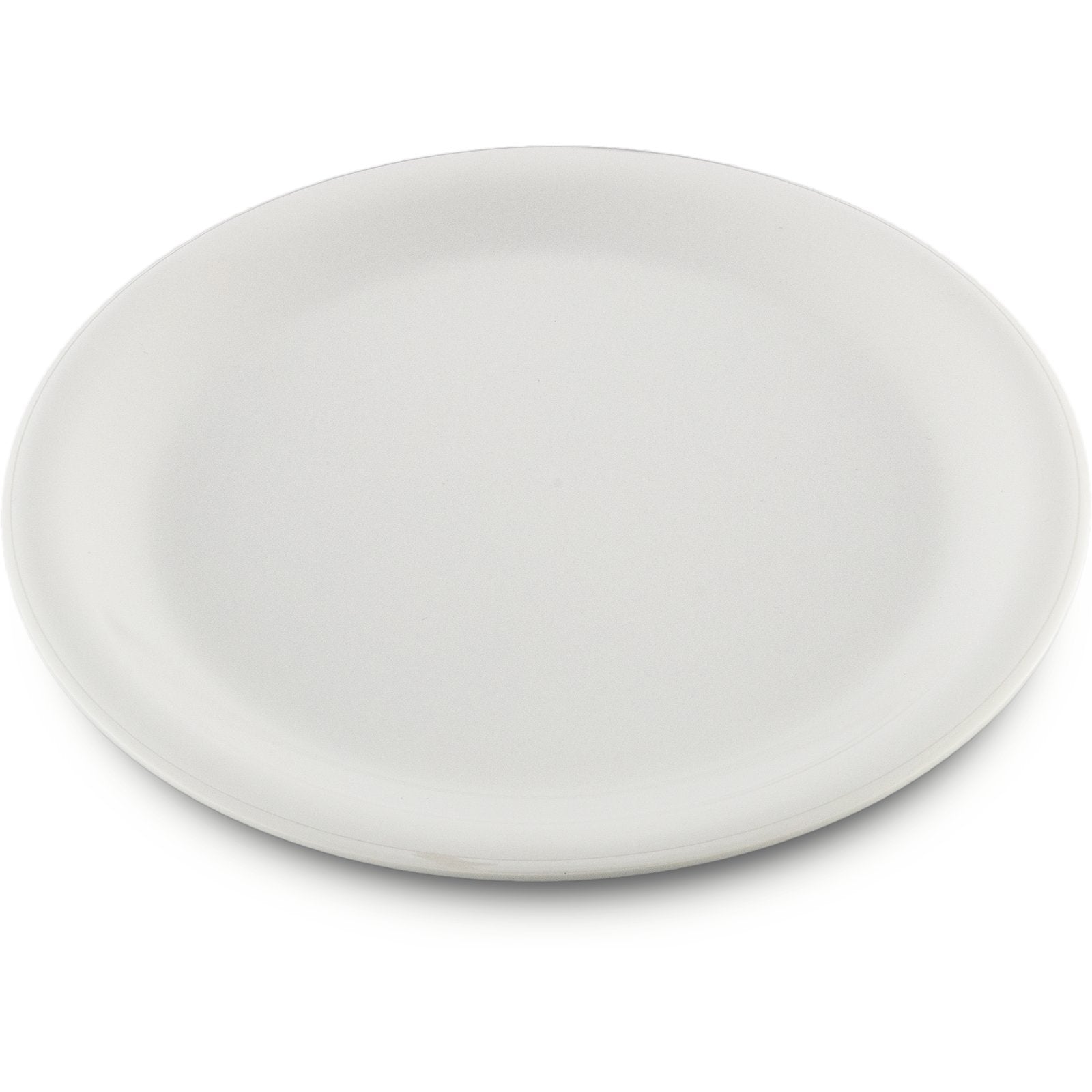 Carlisle 3300402 9" White Sierrus Melamine Narrow Rim Dinner Plate