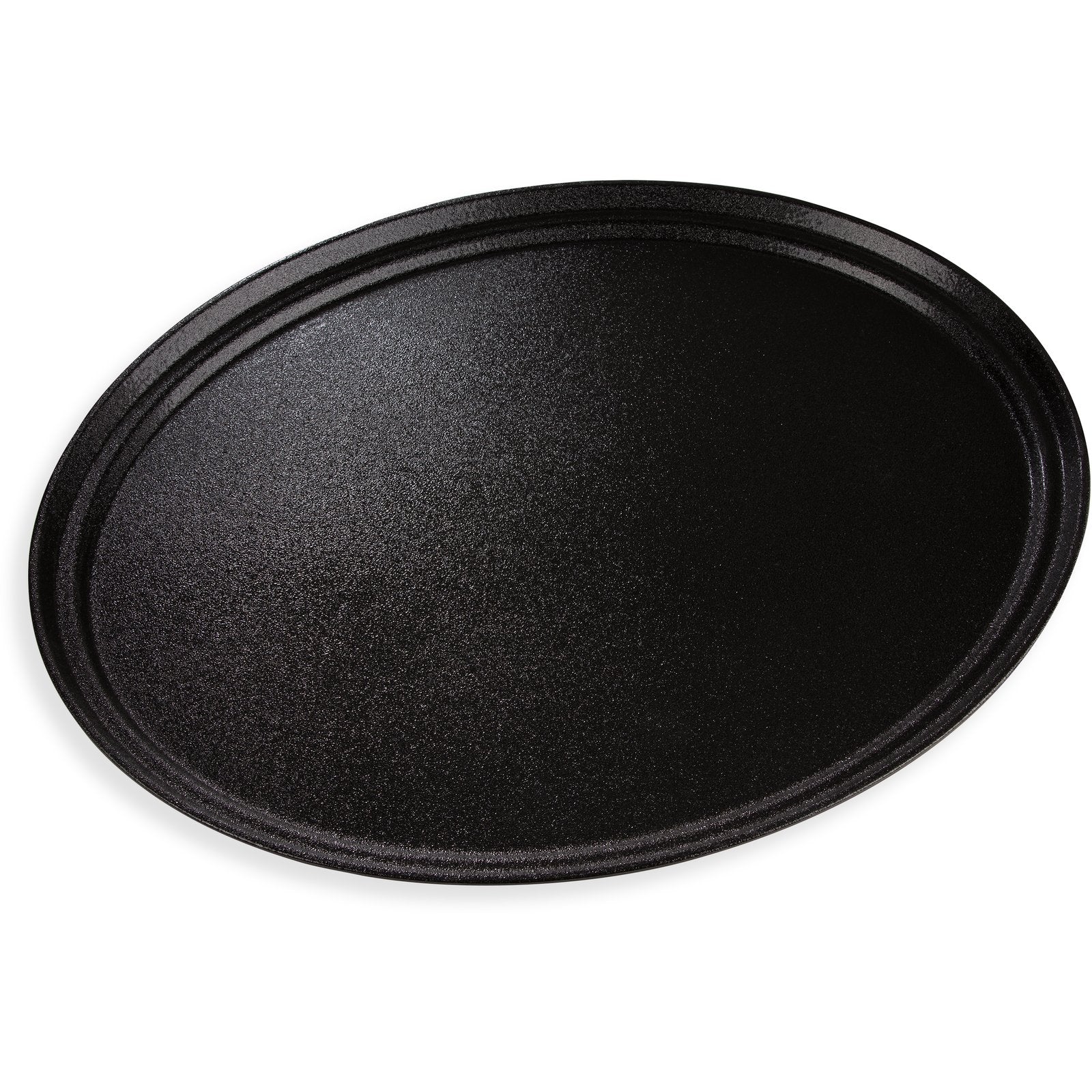 Carlisle 2700GR2004 27" x 22" Black Oval Griptite 2 Tray