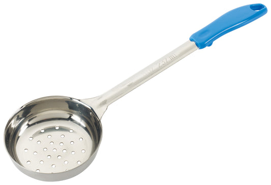 Winco FPP-8 8 oz. Blue Stainless Steel Perforated Food Portioner