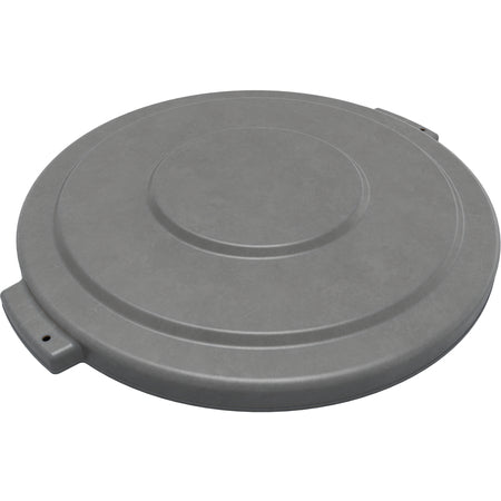 Sparta 84103323 32 Gallon Gray Round Polyethylene Bronco Waste Bin Trash Container Lid