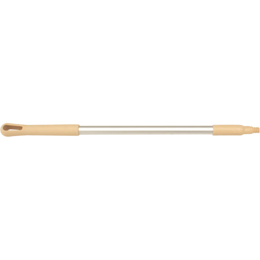 Carlisle 40246EC25 30" Tan Natural Aluminum Handle with Color-Coded Tip and Hang Up Cap