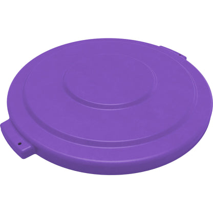Sparta 84104589 44 Gallon Purple Round Polyethylene Bronco Waste Bin Trash Container Lid