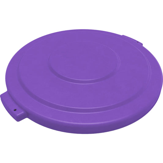 Sparta 84104589 44 Gallon Purple Round Polyethylene Bronco Waste Bin Trash Container Lid