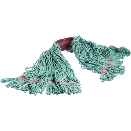 Carlisle 369484B09 Large Green Synthetic/Cotton Blend Flo-Pac Red Band Mop With Looped-End
