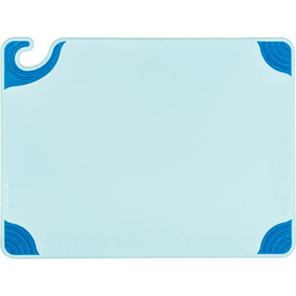 San Jamar CBG152012BL 15" x 20" x 0.5" Blue Saf-T-Grip Cutting Board