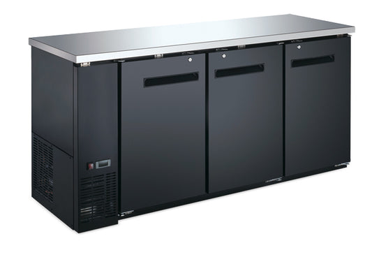 Omcan 59061 18.5 Cu.ft / 525 L 73-inch Solid Doors Aurora Cooler Back Bar