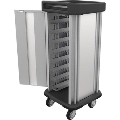 Dinex DXSU1T1D8 1 Cart 8 Trays Single Door Stainless Steel Dinex TQ Supreme Cart