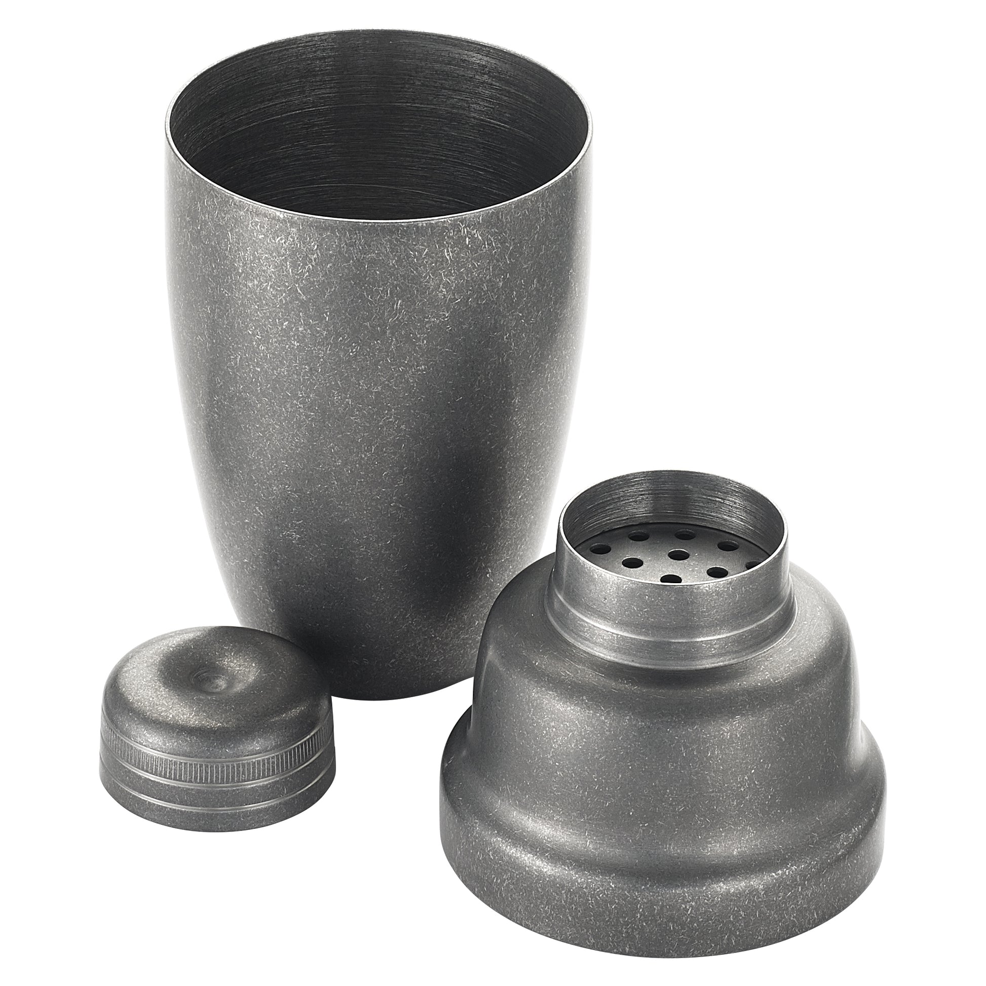 Winco BASS-16CS 16 oz. Crafted Steel Finish 3-Piece After 5 Shaker Set
