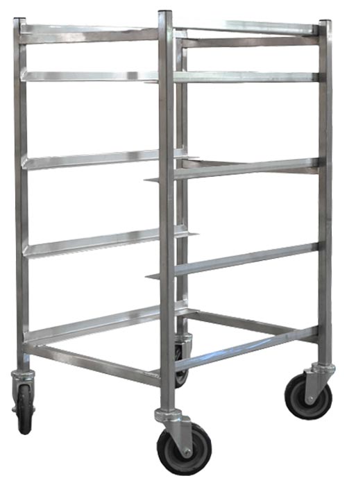 Omcan 31755 Stainless Steel Universal Flat Top Rack with 5 Slides and 9" Spacing