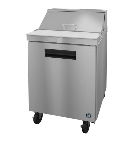 Hoshizaki SR27B-8 One Section Stainless Doors Sandwich Prep Table Refrigerator