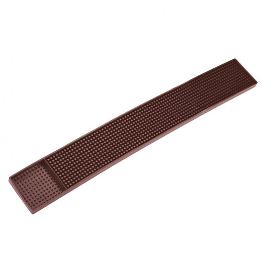 Omcan 80364 3 1/4" x 27" Brown Bar Rail Spill Mat
