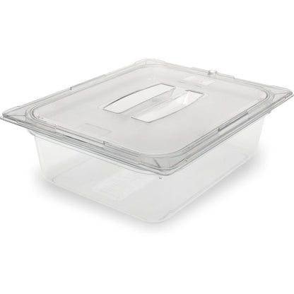 Carlisle 10221B07 1/2 Size Clear Polycarbonate StorPlus Food Pan, 4" Deep