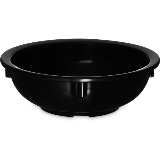 Carlisle KL11803 10 oz Black Kingline Melamine Nappie Bowl