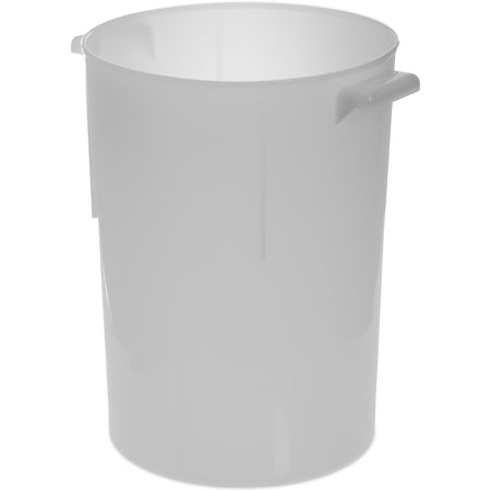 Carlisle 80002 8 Qt White Polyethylene Bain Marie Food Storage Container