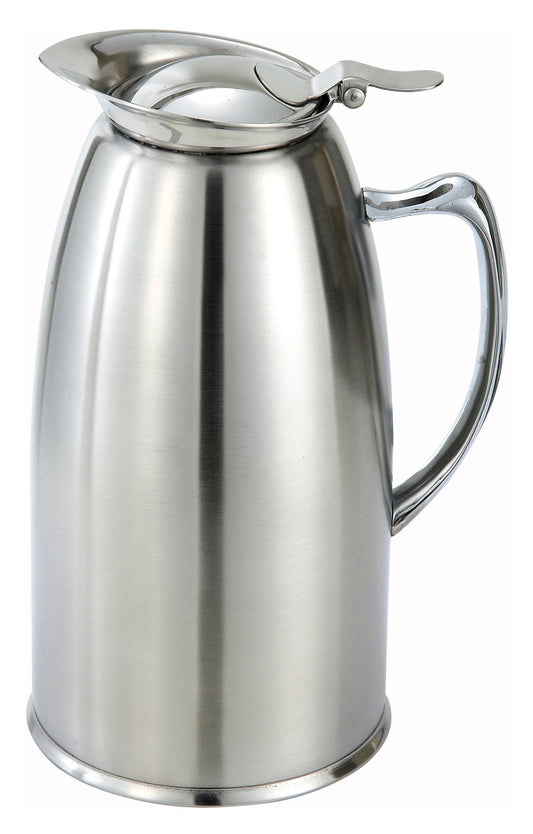 Winco VSS-508 20 oz. Stainless Steel Lined Coffee Server Pot, Satin Finish
