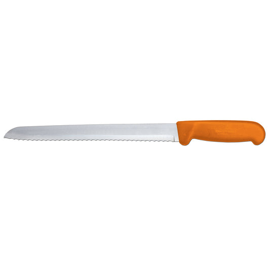 Omcan 12630 8-inch Orange Polypropylene Handle Slicer Narrow Blade Knife