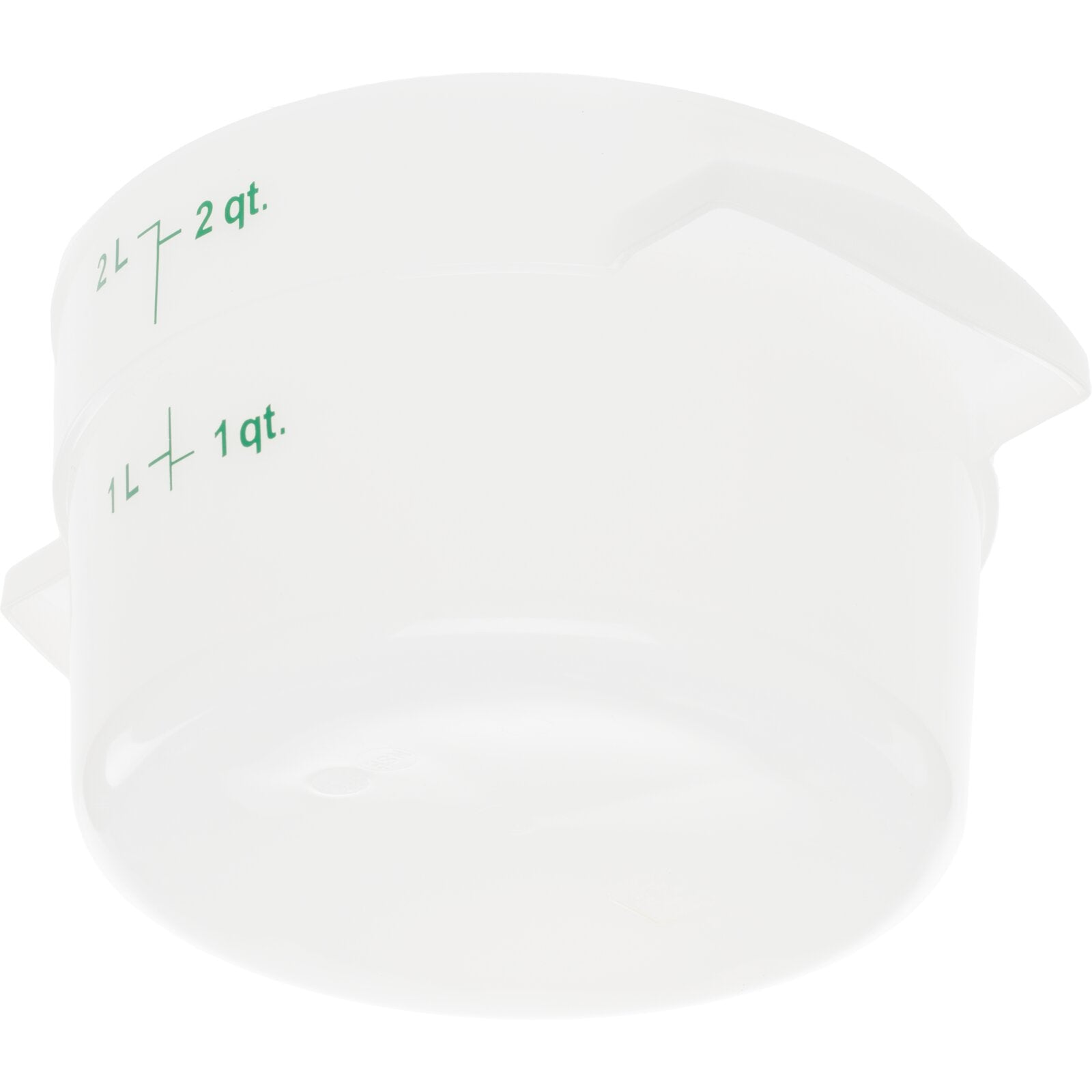 Carlisle 1097302 2 Qt White Round Polyethylene StorPlus Food Storage Container