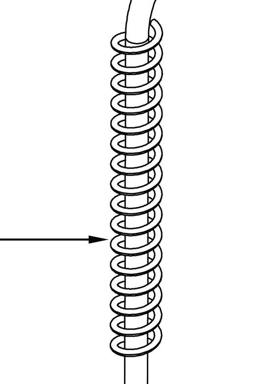 BK Resources BK-PR-SPRING Pre-Rinse Spring, Pre-Rinse Hose Spring Replacement