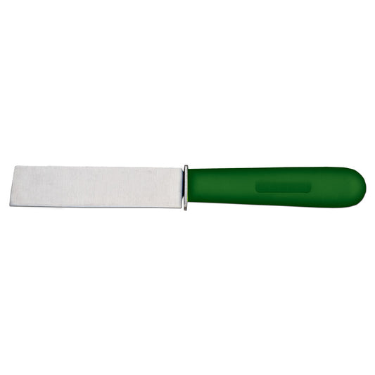 Omcan 11604 4.5-inch Cut-Off Knife with Guard and Green Handle