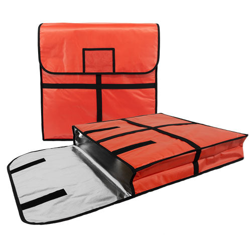 Omcan 40649 22" x 22" Pizza Delivery Bag with the Capacity of Two 20" Pizza Boxes