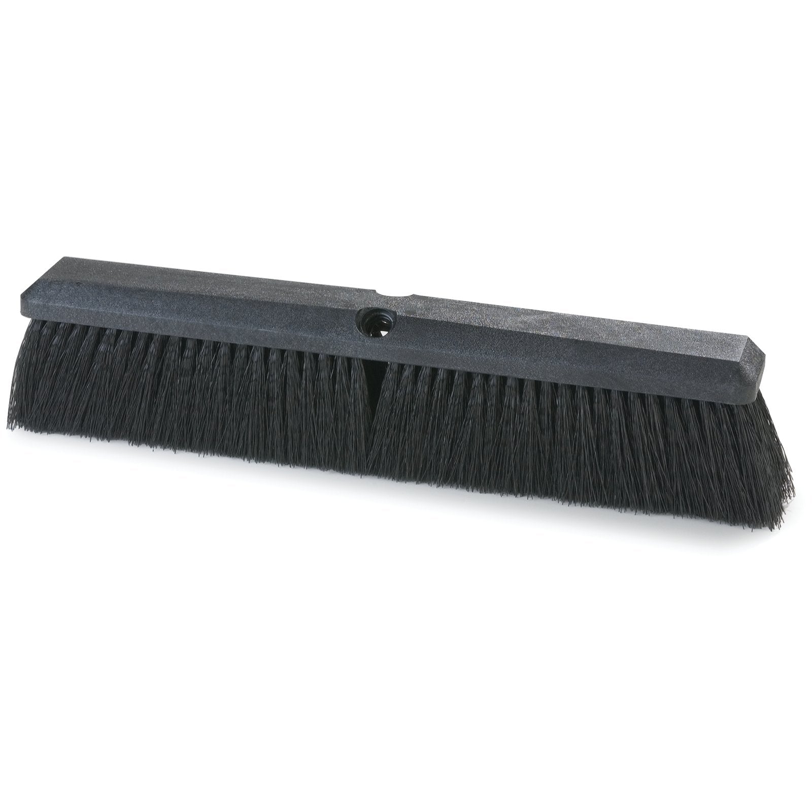 Carlisle 362208P1803 18" Flo-Pac Plastic Push Broom Head with Black Polypropylene Bristle