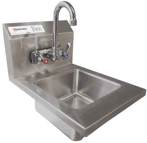 Omcan 46507 Wall Mounted Fabricated Hand Sink