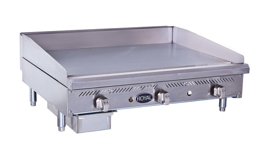 Royal RMG-18-NAT 18" Manual Heavy Duty Natural Gas Griddle