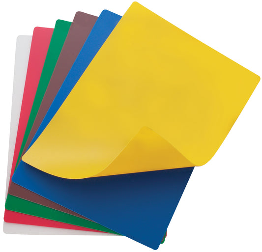 Winco CBF-1218 12" x 18" 6 Colors Flexible Cutting Mats