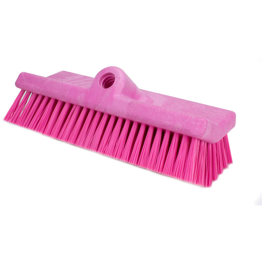 Carlisle 40423EC26 10" Pink Color Coded Bi-Level Scrub Brush