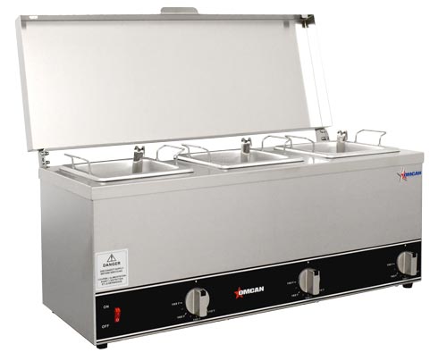 Omcan 44183 Triple Sauce Pot Warmer