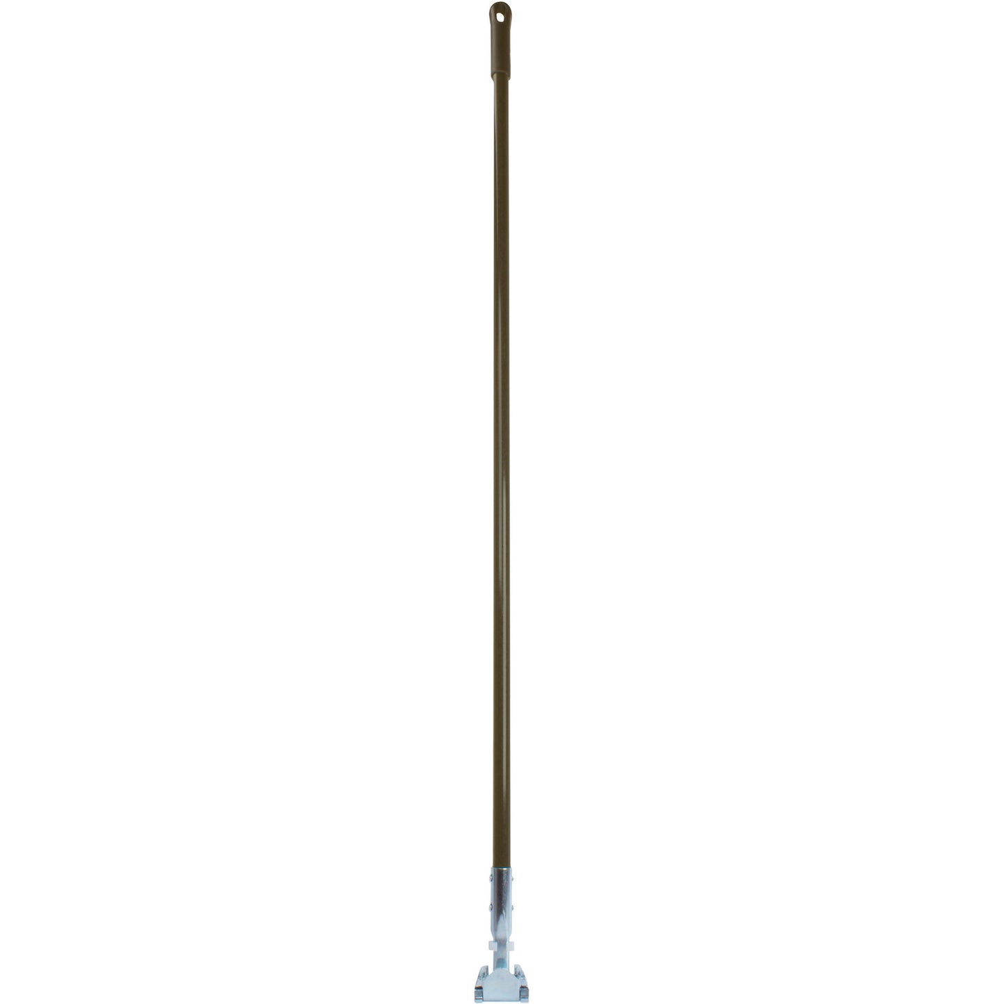 Carlisle 362113EC01 60" Brown Fiberglass Dust Mop Handle with Clip-On Connector