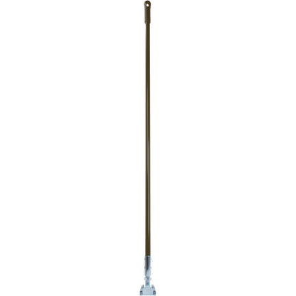 Carlisle 362113EC01 60" Brown Fiberglass Dust Mop Handle with Clip-On Connector