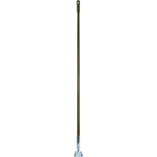 Carlisle 362113EC01 60" Brown Fiberglass Dust Mop Handle with Clip-On Connector