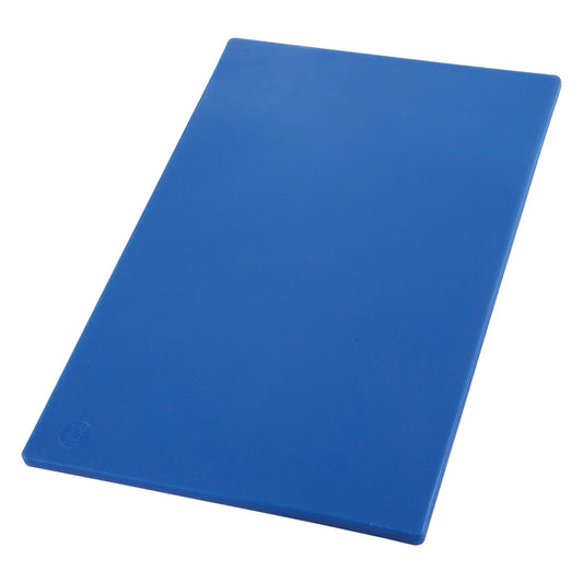 Winco CBBU-1218 12" x 18" x 1/2" Blue Cutting Board