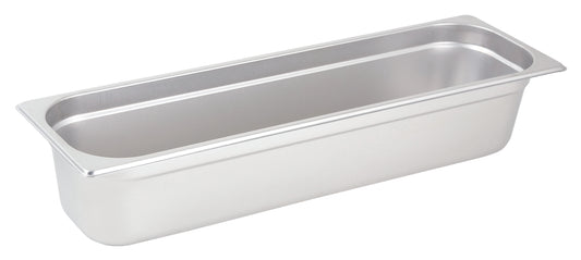 Winco SPJL-4HL Half Long Size Anti-jam Steam Pan, 4" Deep