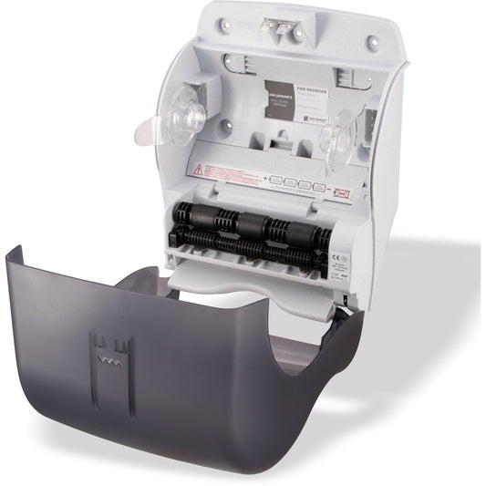 San Jamar T8000TBK Black ABS Classic Tear-N-Dry Essence Roll Towel Dispenser