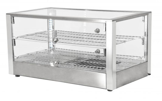 Omcan 41872 28" Countertop Display Warmer with 2 Front and 2 Rear Hinged Doors