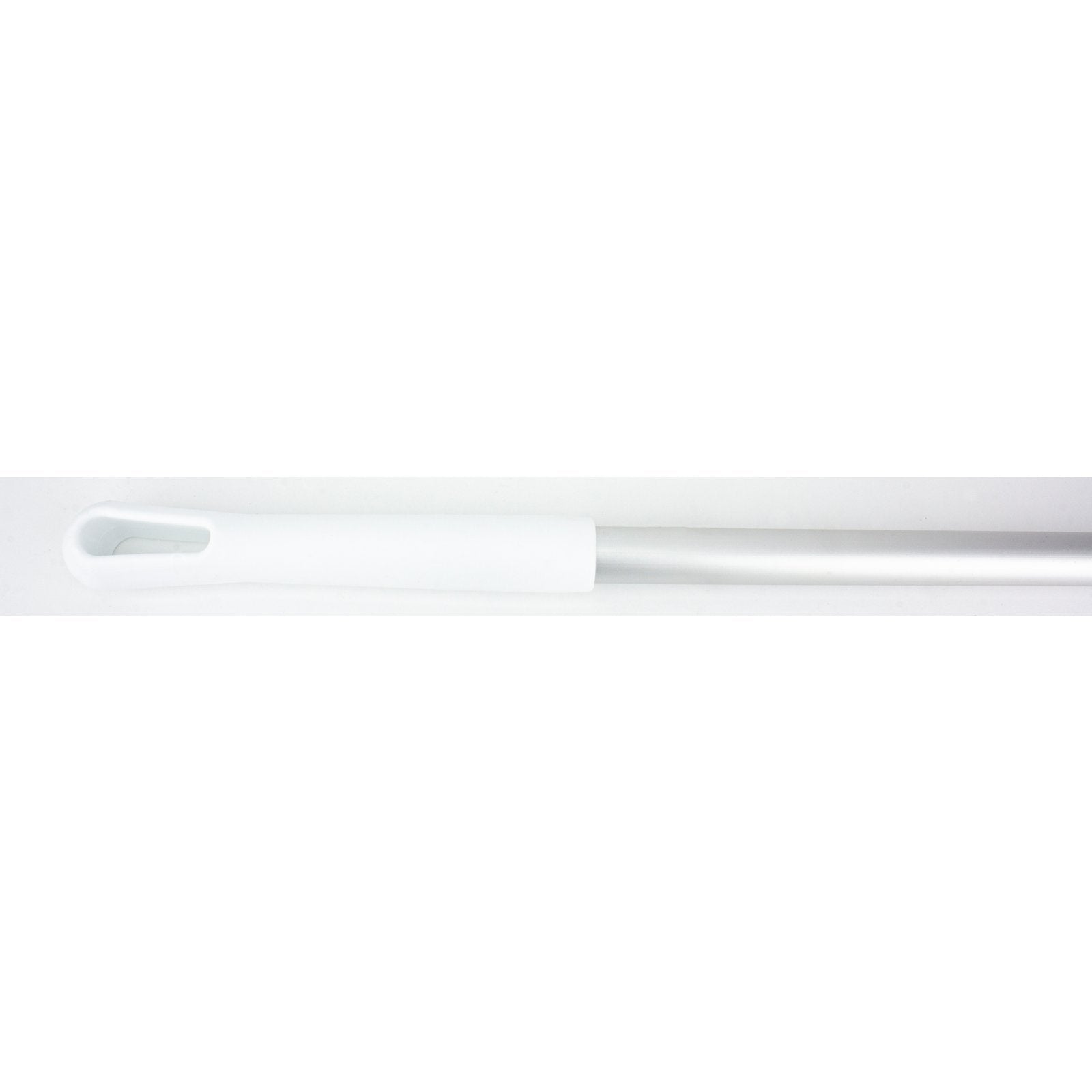 Carlisle 40226EC02 60" White Natural Aluminum Handle with Color-Coded Tip and Hang Up Cap