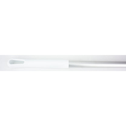 Carlisle 40226EC02 60" White Natural Aluminum Handle with Color-Coded Tip and Hang Up Cap
