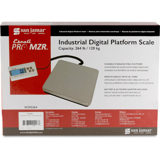 Carlisle SCDG264 Stainless Steel Industrial Digital Platform Scale