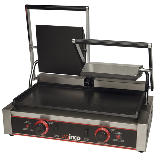 Winco ESG-2 9" Double Flat Plate Sandwich Grill