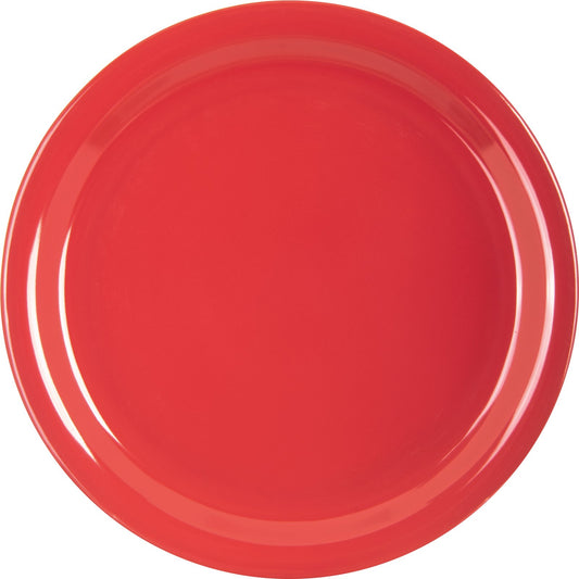Carlisle KL20005 9" Red Kingline Melamine Dinner Plate
