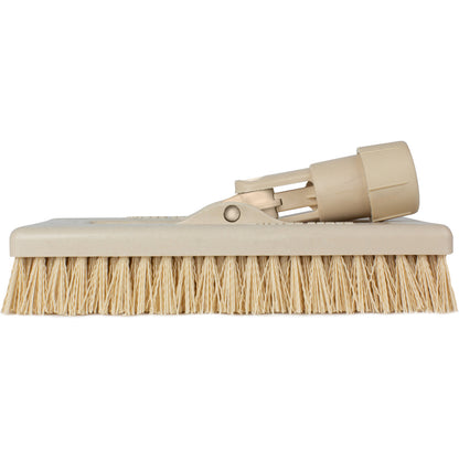 Carlisle 3638831EC25 8" Tan Color Code Swivel Scrub Brush