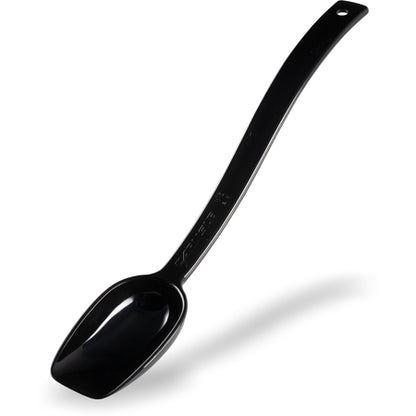 Carlisle 447003 0.8 oz 10" Black Polycarbonate Solid Spoon