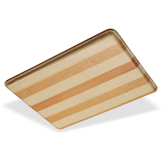 Carlisle 1216LWFG092 12" x 16" Butcher Block Glasteel Wood Grain Low Edge Tray