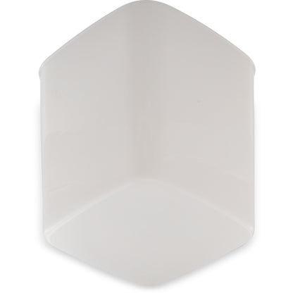 Carlisle 156802 8 Qt White Polyethylene StorPlus Space Saver Food Storage Container