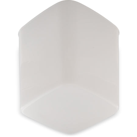 Carlisle 156802 8 Qt White Polyethylene StorPlus Space Saver Food Storage Container