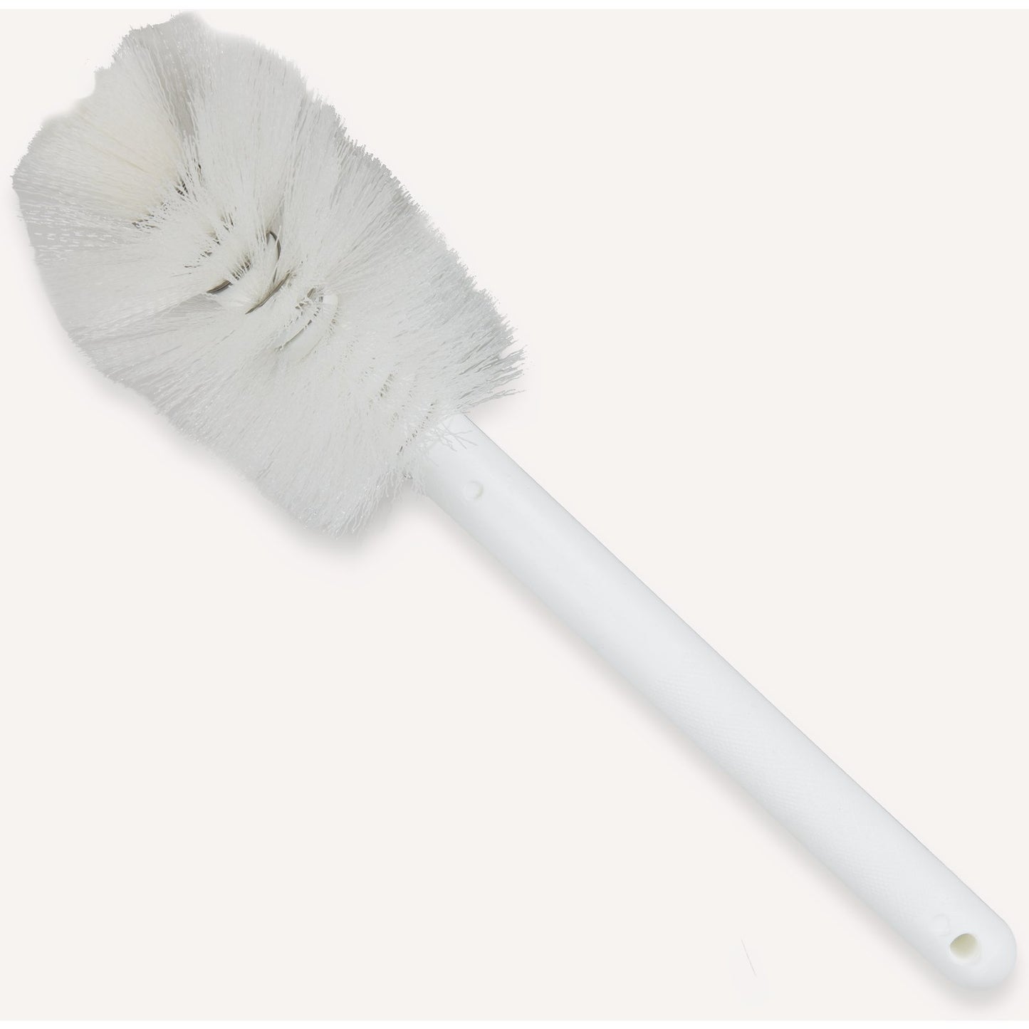 Carlisle 4046600 12" White Sparta Handle Pint Bottle Brush with Polyester Bristles