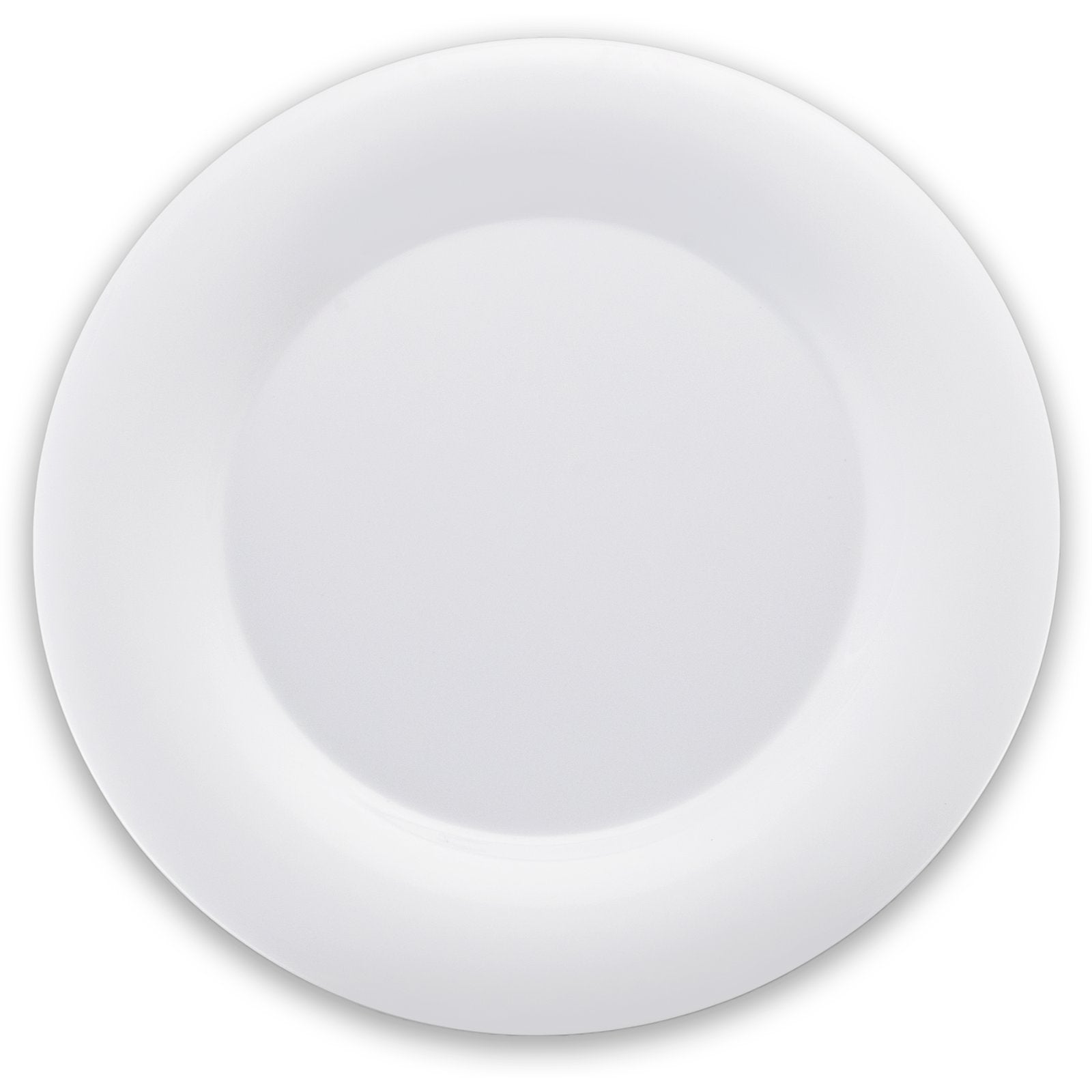 Carlisle 3302402 12" White Sierrus Melamine Wide Rim Dinner Plate