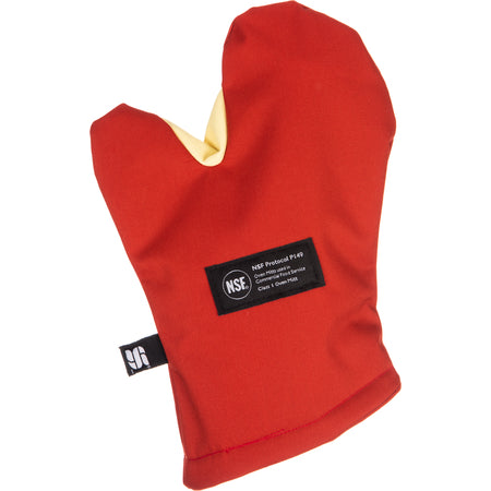 Carlisle CTC13 13" Red Poly/Cotton Blend Conventional Mitt Cool Touch